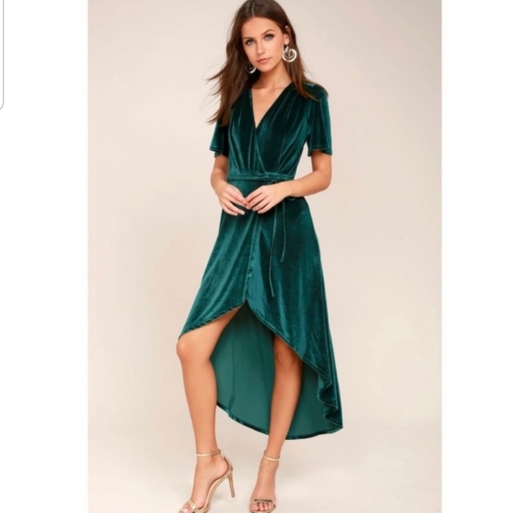 Lulu's Green High Low Dress